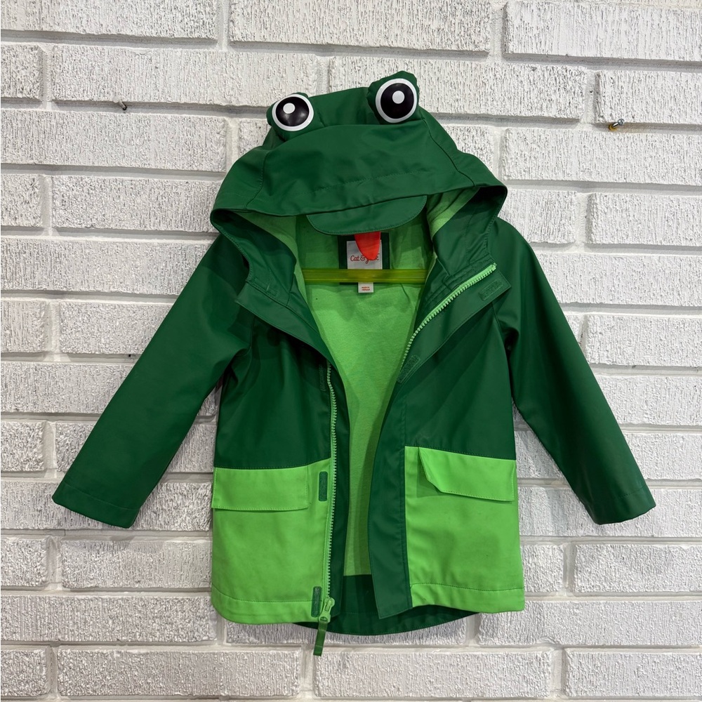 Cat & Jack Green Frog Raincoat